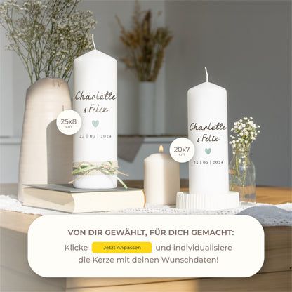 Hochzeitskerze | Herz