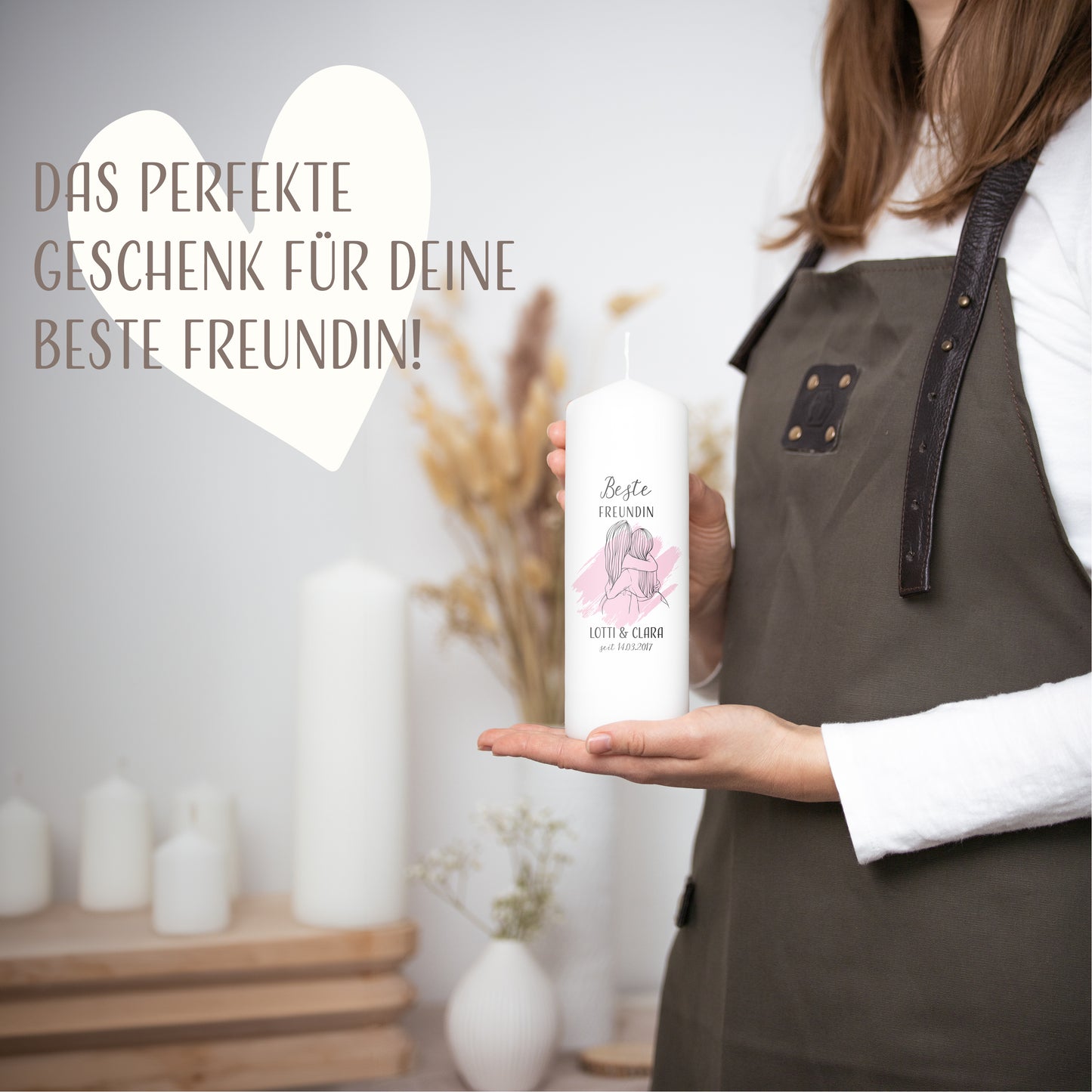 Beste Freundin Kerze | BFF