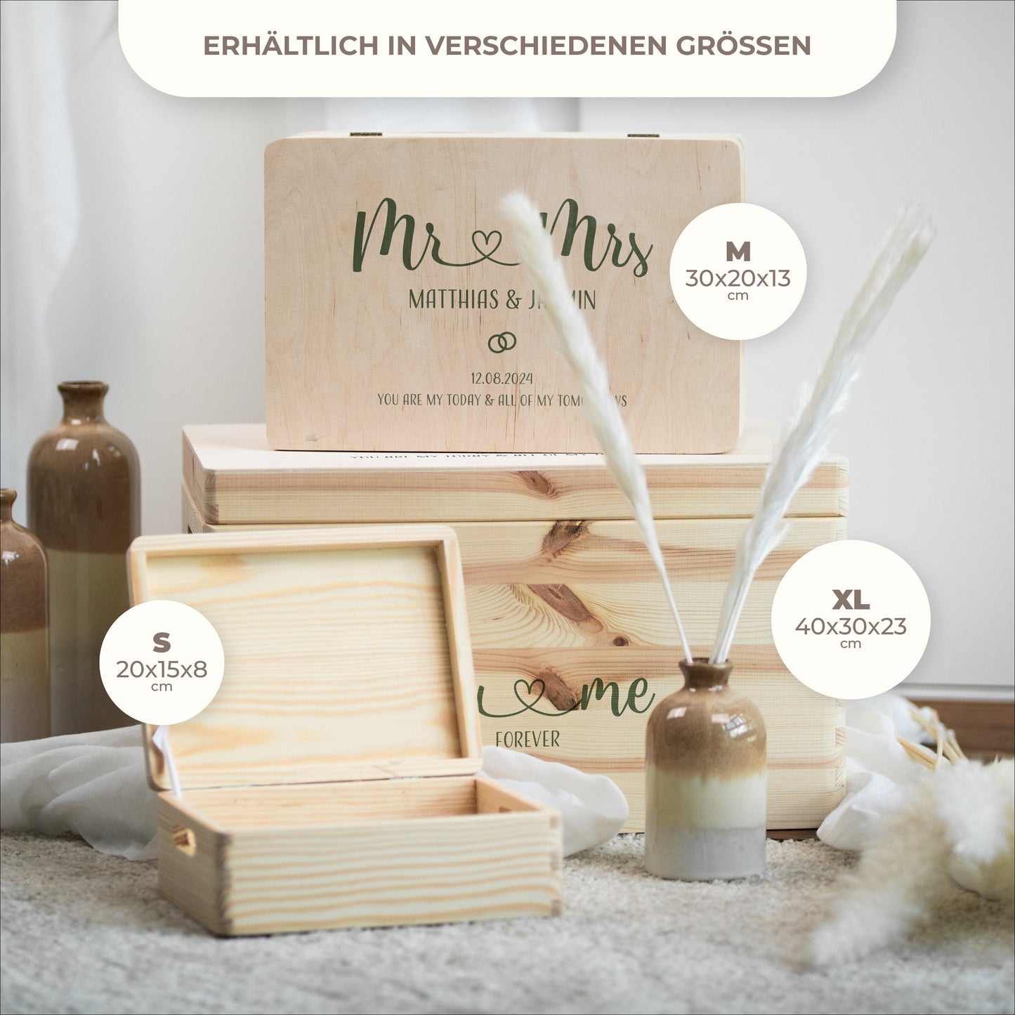 Erinnerungskiste Hochzeit | MR & MRS